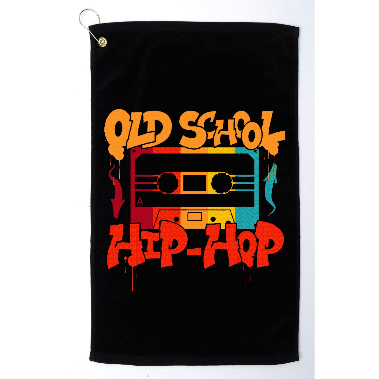 Retro Old School Hip Hop 80s 90s Graffiti Cassette Golf Towel