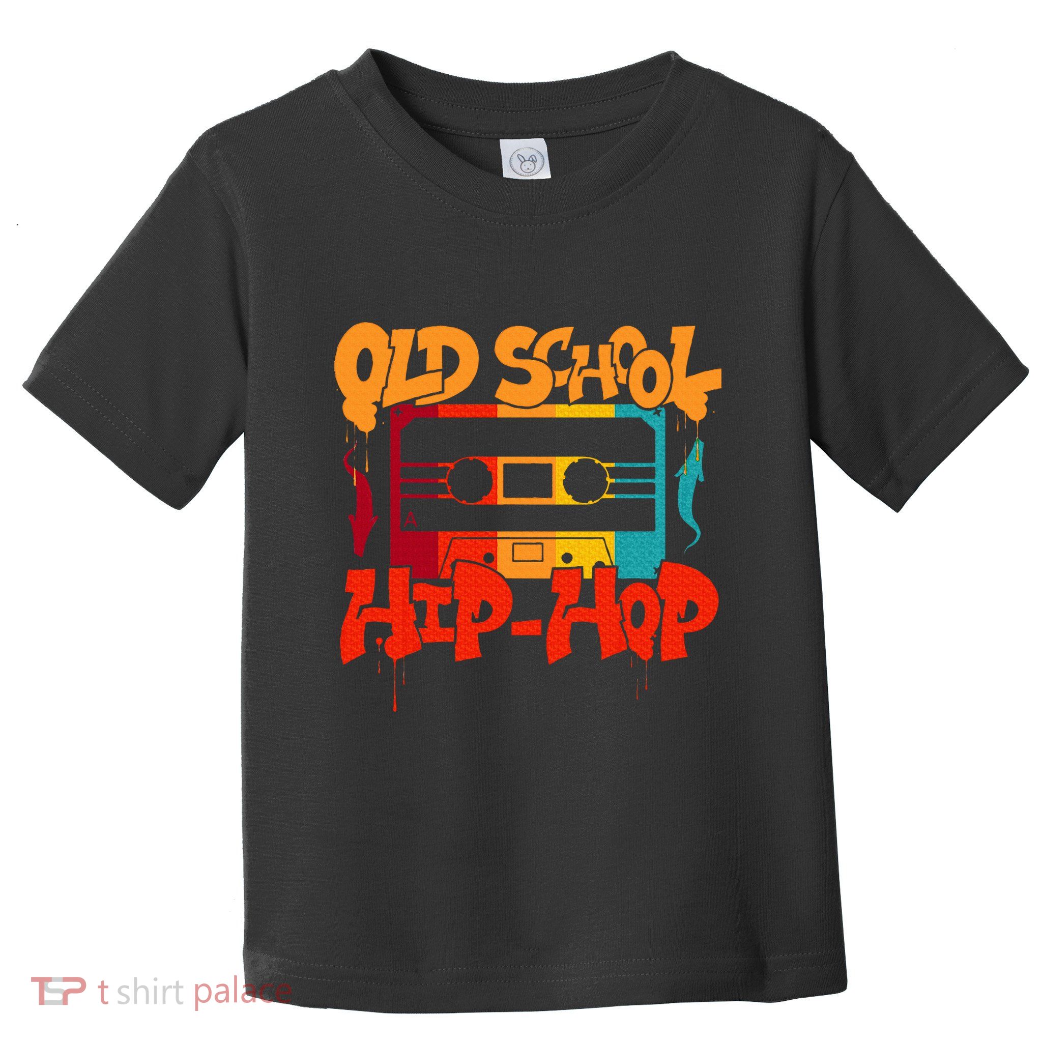 Retro Old School Hip Hop 80s 90s Graffiti Cassette Toddler T-Shirt