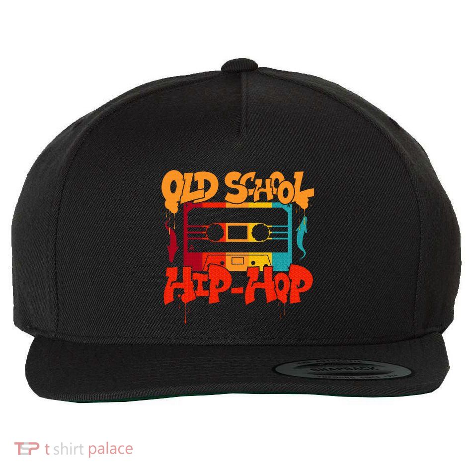 Retro Old School Hip Hop 80s 90s Graffiti Cassette Wool Snapback Cap