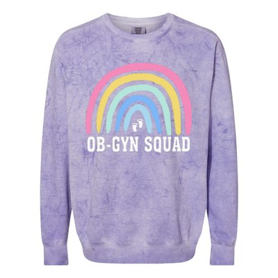 Rainbow ObGyn Squad Obstetrician Gynecologist Nurse ob gyn Colorblast Crewneck Sweatshirt