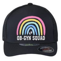 Rainbow ObGyn Squad Obstetrician Gynecologist Nurse ob gyn Flexfit Unipanel Trucker Cap