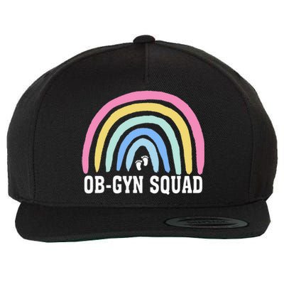 Rainbow ObGyn Squad Obstetrician Gynecologist Nurse ob gyn Wool Snapback Cap