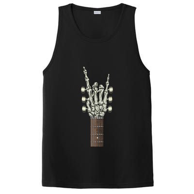 Rock On Skeleton Hand Guitar Rock & Roll PosiCharge Competitor Tank