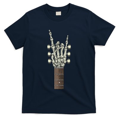Rock On Skeleton Hand Guitar Rock & Roll T-Shirt