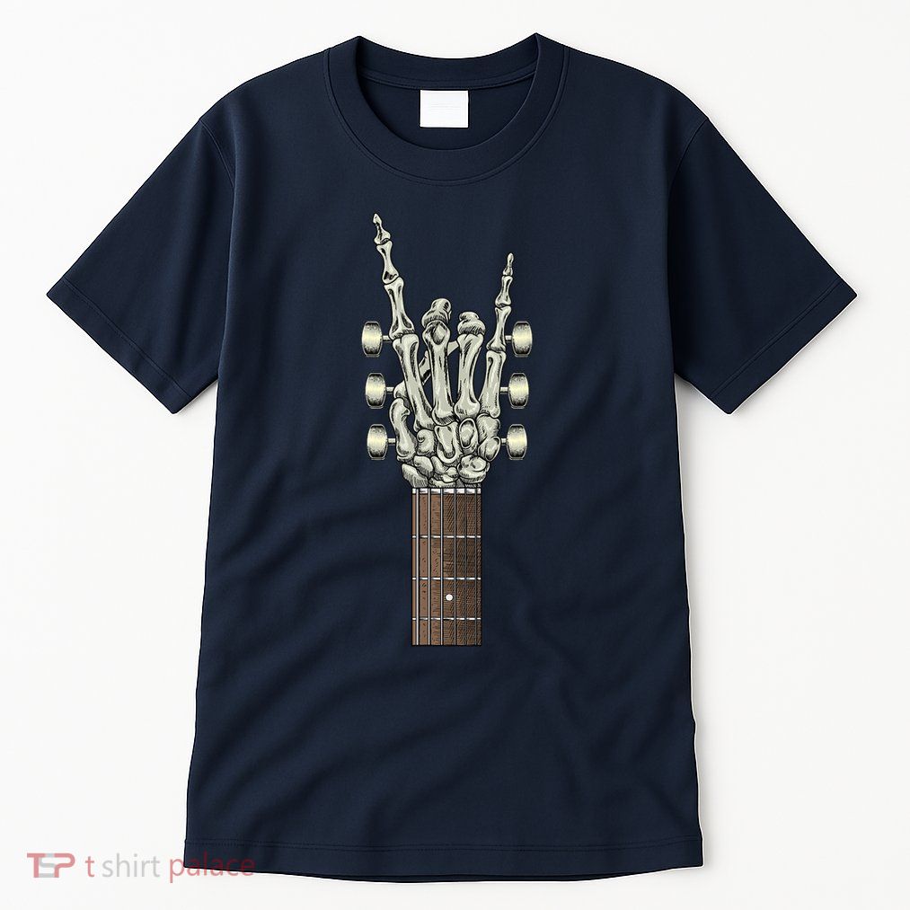 Rock On Skeleton Hand Guitar Rock & Roll Tall T-Shirt