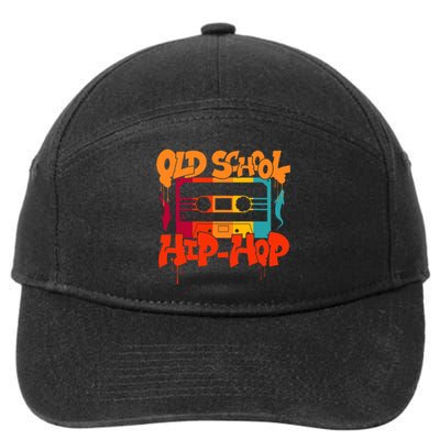 Retro Old School Hip Hop 80s 90s Graffiti Cassette 7-Panel Snapback Hat