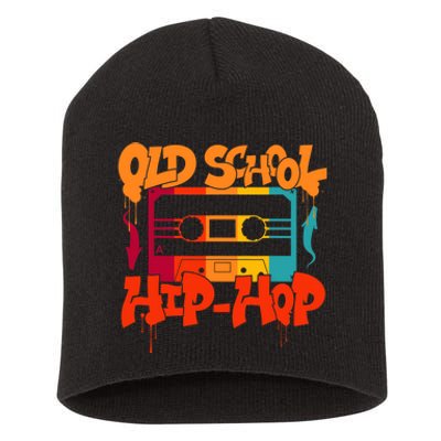 Retro Old School Hip Hop 80s 90s Graffiti Cassette Short Acrylic Beanie