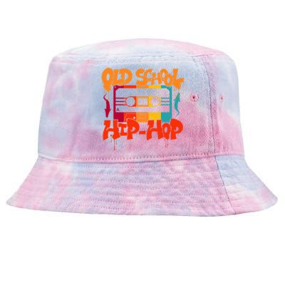 Retro Old School Hip Hop 80s 90s Graffiti Cassette Tie-Dyed Bucket Hat