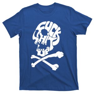 Rude Offensive Skull And Bones T-Shirt