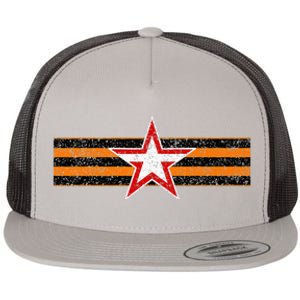 Ribbon Of St. George Russia Flat Bill Trucker Hat