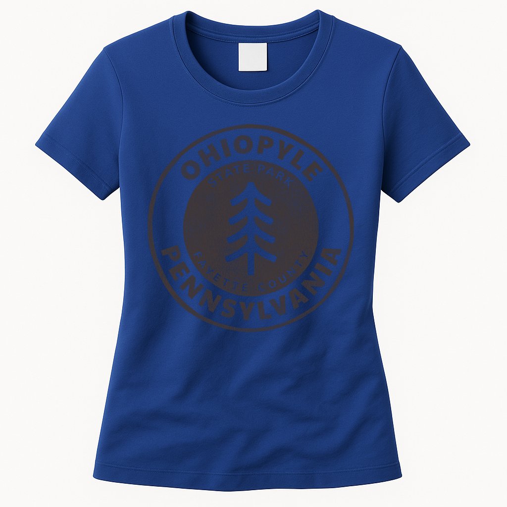 Retro Ohiopyle State Park Pennsylvania Souvenir Design Meaningful Gift Womens T-Shirt