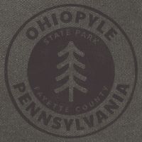 Retro Ohiopyle State Park Pennsylvania Souvenir Design Meaningful Gift Cotton Canvas Backpack
