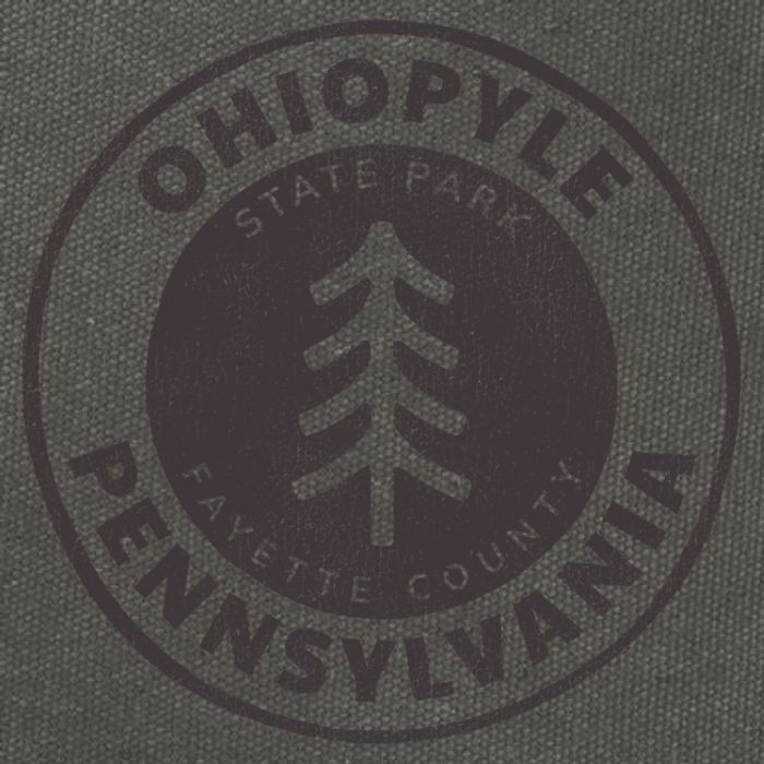 Retro Ohiopyle State Park Pennsylvania Souvenir Design Meaningful Gift Cotton Canvas Backpack