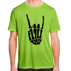 Rock On Skeleton Hand Funny Gift Adult ChromaSoft Performance T-Shirt