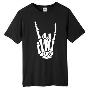 Rock On Skeleton Hand Funny Gift Tall Fusion ChromaSoft Performance T-Shirt