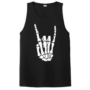 Rock On Skeleton Hand Funny Gift PosiCharge Competitor Tank