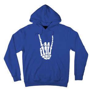 Rock On Skeleton Hand Funny Gift Hoodie