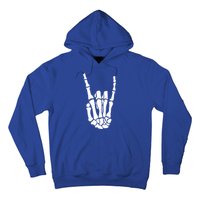 Rock On Skeleton Hand Funny Gift Hoodie