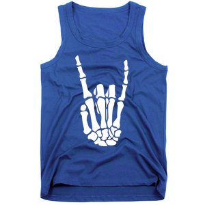 Rock On Skeleton Hand Funny Gift Tank Top