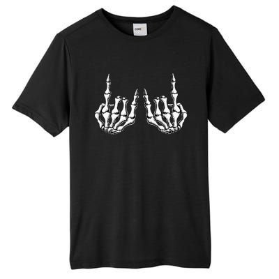 Rock On Skeleton Hand Rock And Roll Rock Band Tall Fusion ChromaSoft Performance T-Shirt