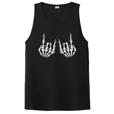 Rock On Skeleton Hand Rock And Roll Rock Band PosiCharge Competitor Tank