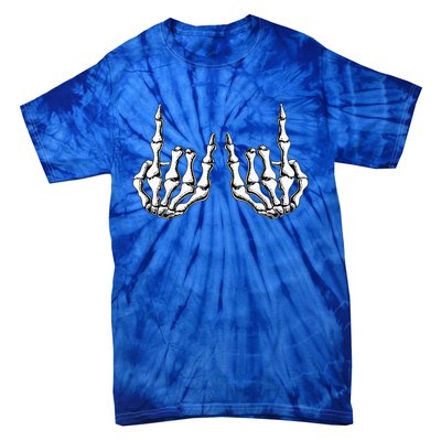 Rock On Skeleton Hand Rock And Roll Rock Band Tie-Dye T-Shirt