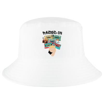 Raised On Slim Retro Cassettes Hip Hop Cool Comfort Performance Bucket Hat