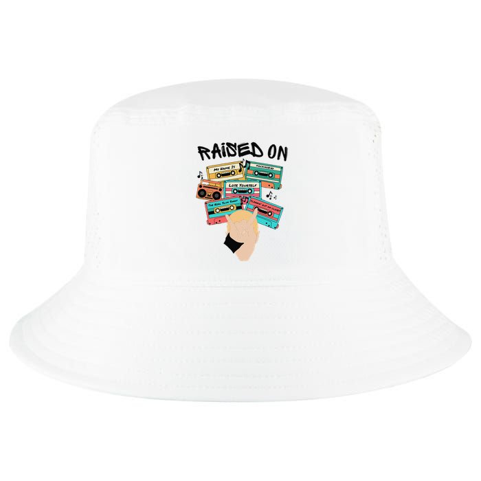 Raised On Slim Retro Cassettes Hip Hop Cool Comfort Performance Bucket Hat
