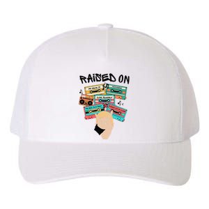 Raised On Slim Retro Cassettes Hip Hop Yupoong Adult 5-Panel Trucker Hat