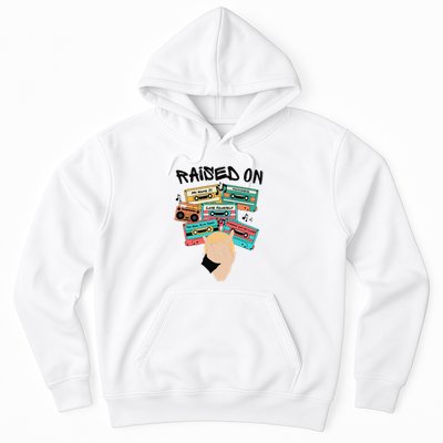 Raised On Slim Retro Cassettes Hip Hop Hoodie