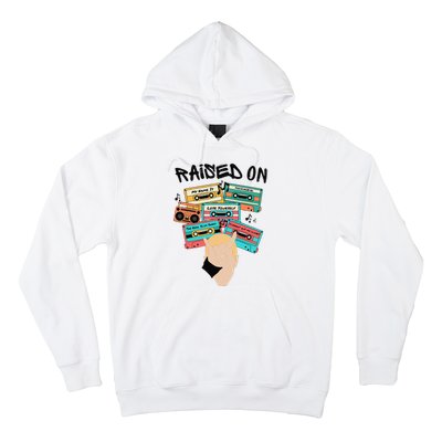 Raised On Slim Retro Cassettes Hip Hop Hoodie