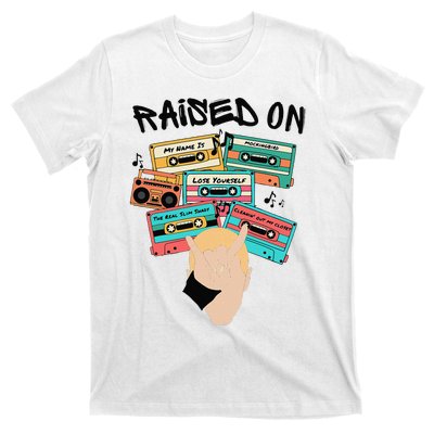 Raised On Slim Retro Cassettes Hip Hop T-Shirt