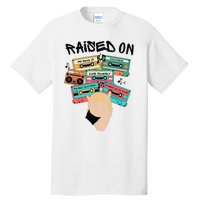 Raised On Slim Retro Cassettes Hip Hop Tall T-Shirt