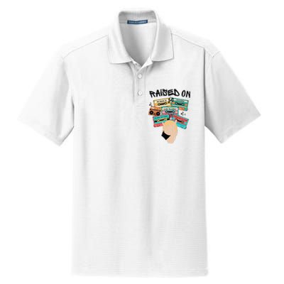 Raised On Slim Retro Cassettes Hip Hop Dry Zone Grid Polo