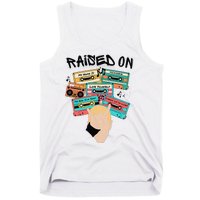 Raised On Slim Retro Cassettes Hip Hop Tank Top