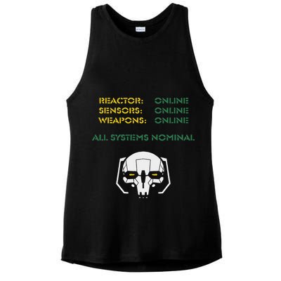 Reactor Online Sensors Online Weapons Online All Systems Nom Ladies PosiCharge Tri-Blend Wicking Tank