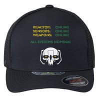 Reactor Online Sensors Online Weapons Online All Systems Nom Flexfit Unipanel Trucker Cap
