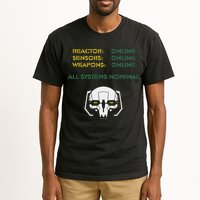 Reactor Online Sensors Online Weapons Online All Systems Nom Tall T-Shirt