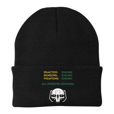 Reactor Online Sensors Online Weapons Online All Systems Nom Knit Cap Winter Beanie