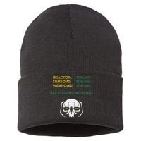 Reactor Online Sensors Online Weapons Online All Systems Nom Sustainable Knit Beanie