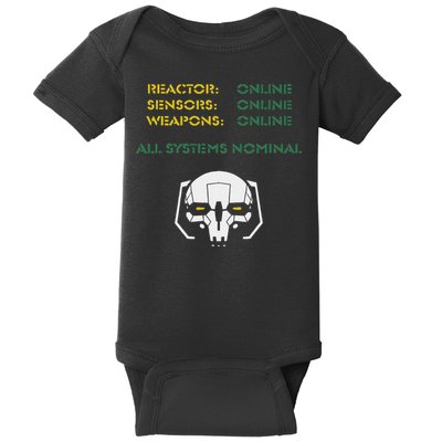 Reactor Online Sensors Online Weapons Online All Systems Nom Baby Bodysuit
