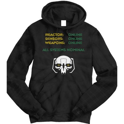 Reactor Online Sensors Online Weapons Online All Systems Nom Tie Dye Hoodie