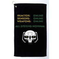 Reactor Online Sensors Online Weapons Online All Systems Nom Golf Towel
