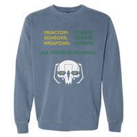 Reactor Online Sensors Online Weapons Online All Systems Nom Garment-Dyed Sweatshirt