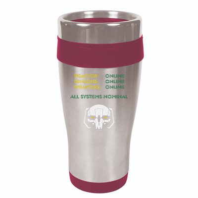 Reactor Online Sensors Online Weapons Online All Systems Nom 16oz Travel Tumbler