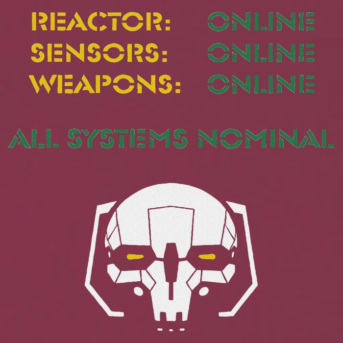 Reactor Online Sensors Online Weapons Online All Systems Nom 16oz Travel Tumbler