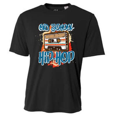 Retro Old School Hip Hop 80s 90s Graffiti Cassette Cooling Performance Crew T-Shirt