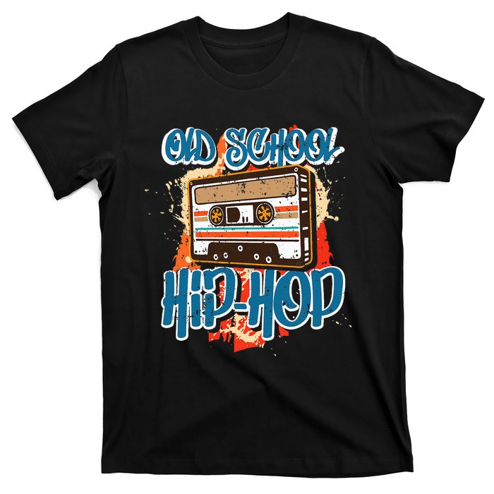 Retro Old School Hip Hop 80s 90s Graffiti Cassette T-Shirt