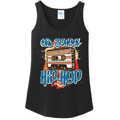 Retro Old School Hip Hop 80s 90s Graffiti Cassette Ladies Essential Tank