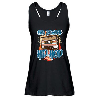 Retro Old School Hip Hop 80s 90s Graffiti Cassette Ladies Essential Flowy Tank